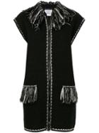 Chanel Pre-owned Sleeveless Fringed Jacket - Black