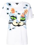 Escada Cat Print T-shirt - White