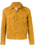 Ami Alexandre Mattiussi Suede Buttoned Jacket With Chest Pockets -
