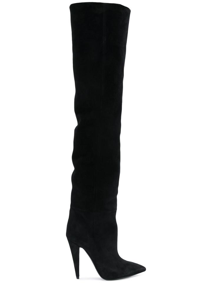 Saint Laurent Over-the-knee Boots - Black