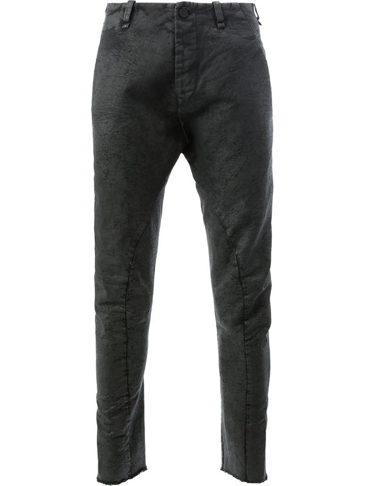 Masnada - Drop-crotch Skinny Trousers - Men - Cotton - 46, Black, Cotton