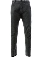 Masnada - Drop-crotch Skinny Trousers - Men - Cotton - 46, Black, Cotton