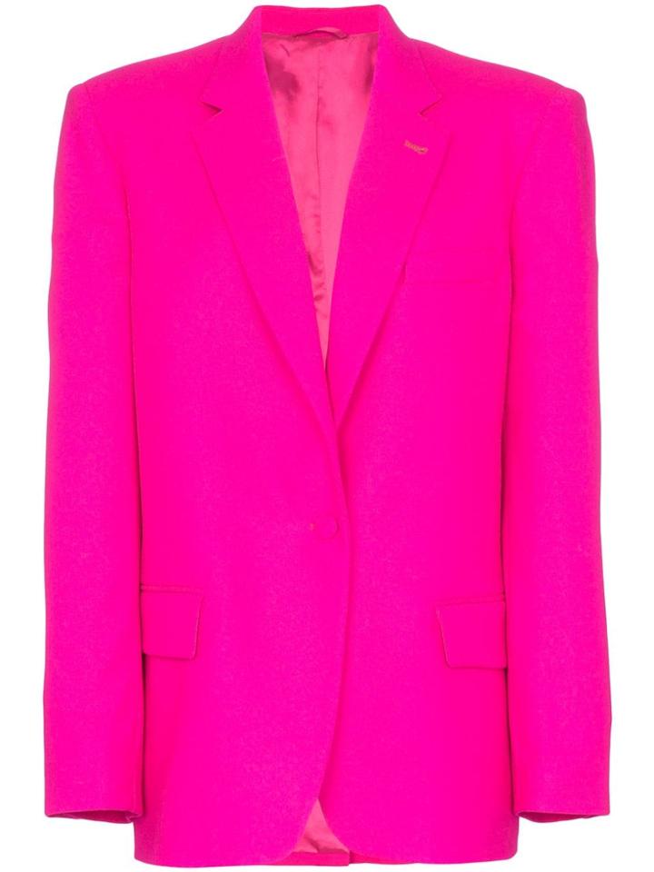 Attico Single-breasted Oversize Blazer - Pink