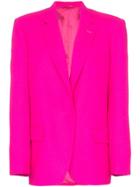 Attico Single-breasted Oversize Blazer - Pink