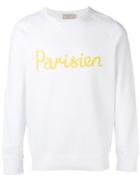 Maison Kitsuné Parisien Sweatshirt, Men's, Size: Xl, White, Cotton