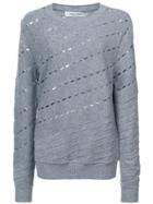 Prabal Gurung Cut Out Detailed Sweater - Grey