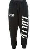 Ktz Logo Print Sweatpants, Women's, Size: Xs, Black, Cotton