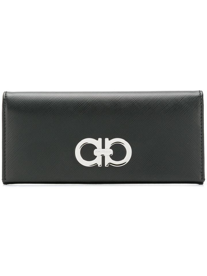 Salvatore Ferragamo Valentino Garavani Gancini Wallet - Black