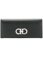 Salvatore Ferragamo Valentino Garavani Gancini Wallet - Black