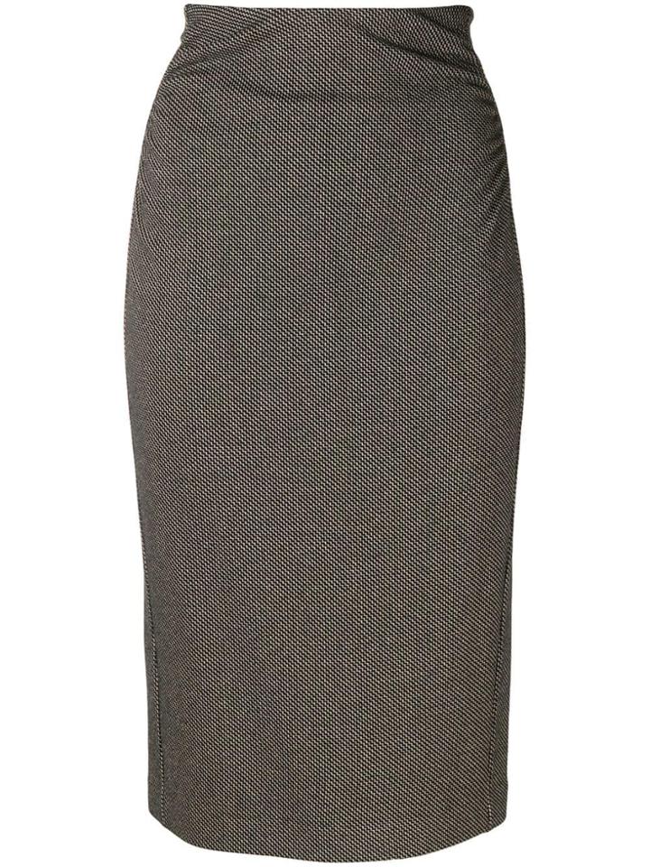 Patrizia Pepe High Waisted Pencil Skirt - Nude & Neutrals