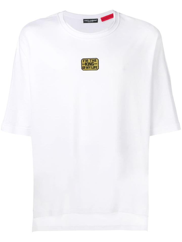 Dolce & Gabbana I'm The King T-shirt - White