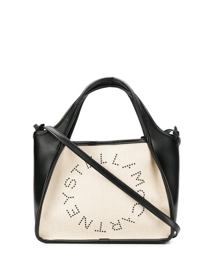Stella Mccartney Small Stella Logo Tote - Neutrals