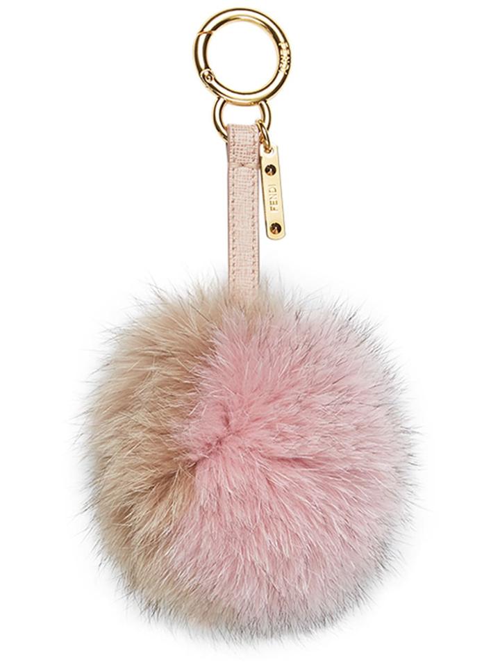 Fendi Pompom Bag Charm - Pink