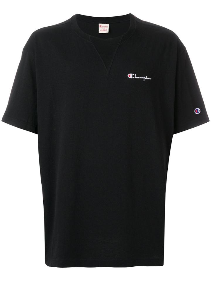 Champion Embroidered Logo T-shirt - Black