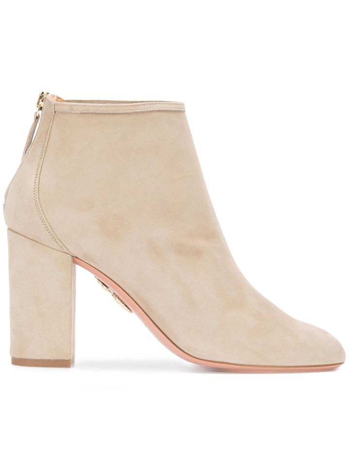 Aquazzura Downtown Boots - Nude & Neutrals