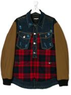 Dsquared2 Kids Teen Patchwork Bomber Jacket