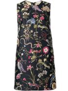Red Valentino Floral Jacquard Dress - Black