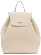 No21 Pebbled Drawstring Backpack - Nude & Neutrals