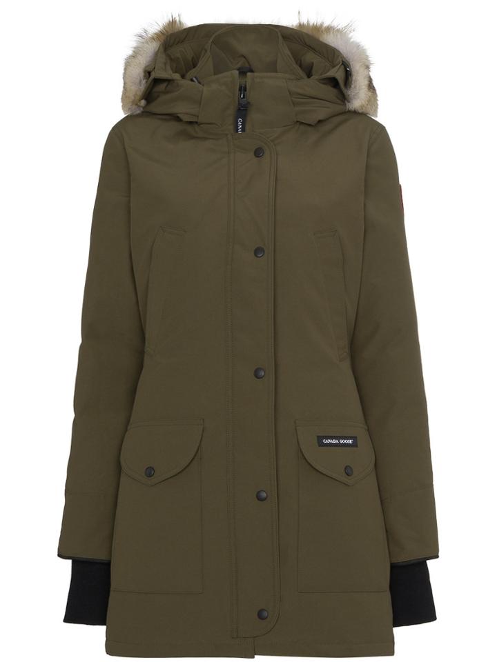 Canada Goose Khaki Trillium Fur Trimmed Parka - Green