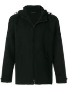 Hevo Zipped Hooded Jacket - Black