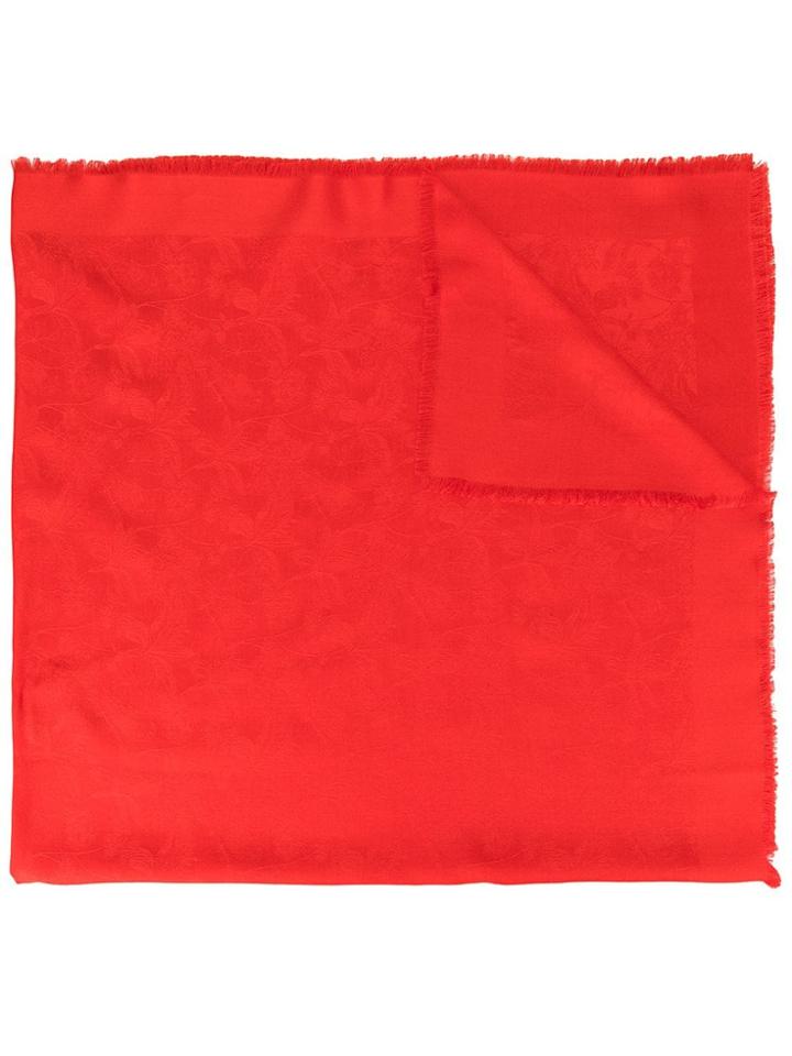 Shanghai Tang Bird Pattern Shawl - Red