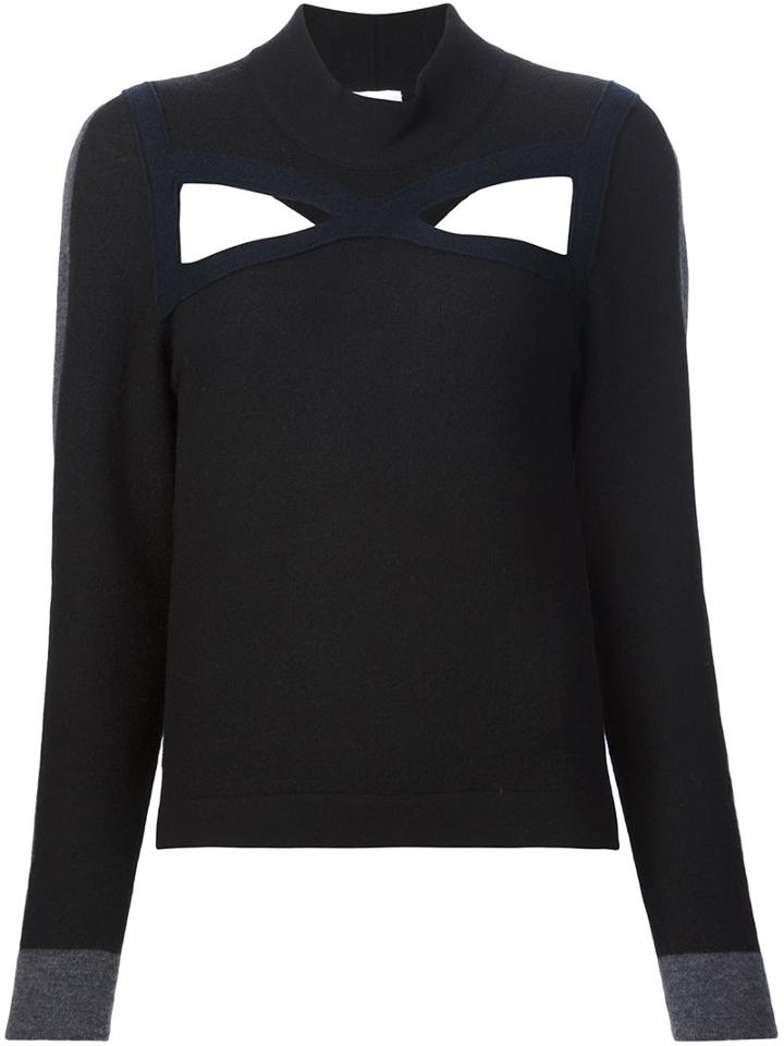 Tome Cut-out Jumper, Women's, Size: Medium, Black, Merino