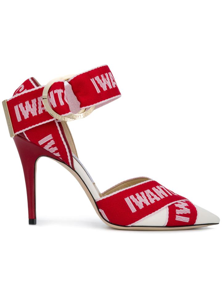 Jimmy Choo Bea 100 Pumps - Red