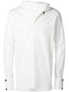 Alchemy Draped Collar Shirt - White