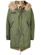 As65 Fur Trimmed Parka Coat - Green