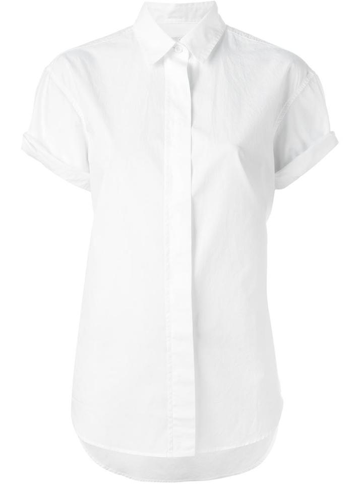Closed Short Sleeve Shirt, Women's, Size: Xs, White, Cotton
