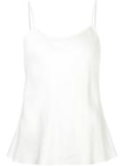 Co Sleek Vest Top, Women's, Size: Small, White, Rayon/wool