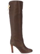 See By Chloé Lace Back Knee-length Boots - Brown