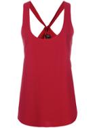 Theory Lace-up Back Tank - Red