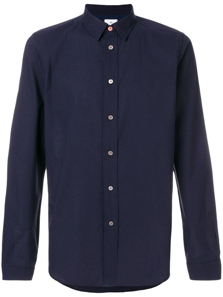Ps By Paul Smith Slim Stretch Shirt - Blue