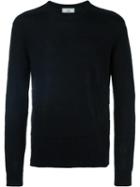 Ami Alexandre Mattiussi Crew Neck Sweater, Men's, Size: Small, Blue, Cotton