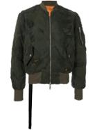 Unravel Camouflage Zipped Bomber