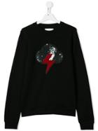 Alberta Ferretti Kids Printed Sweater - Black
