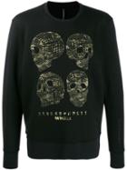 Blackbarrett Wireframe Skull Sweatshirt