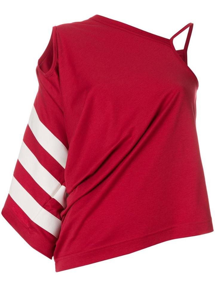 Y-3 Asymmetrical Design Top - Red