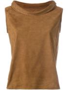 Desa Collection Suede Sleeveless Top