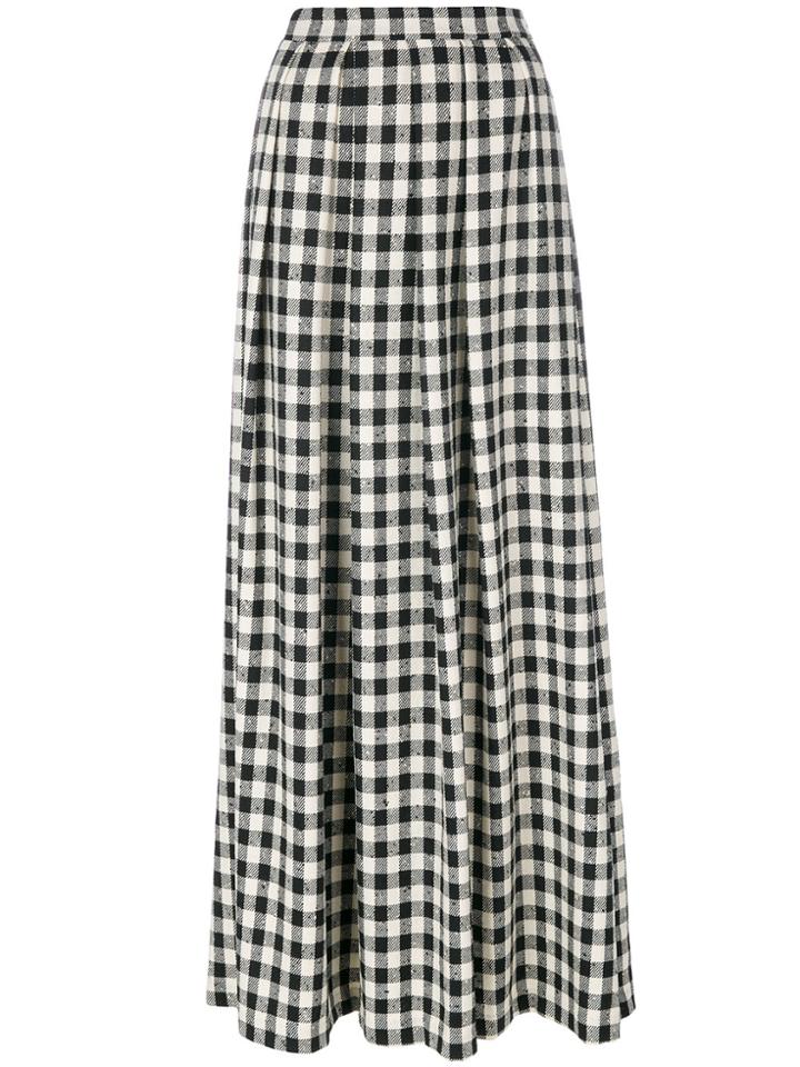 Ultràchic Damier Maxi Skirt - White