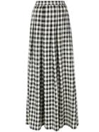 Ultràchic Damier Maxi Skirt - White
