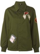 Opening Ceremony - Patch Detail Jacket - Women - Cotton - S, Women's, Green, Cotton