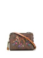 Etro Embroidered Cross Body Bag - Brown