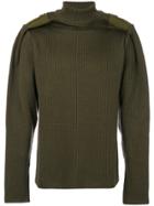 Y / Project Ribbed Turtleneck Jumper - Green