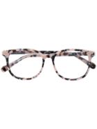 Stella Mccartney Marbled Square Frame Glasses, Pink/purple, Acetate