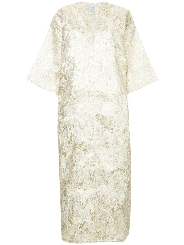 Bambah Petunia Kaftan Dress - Metallic