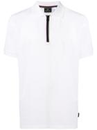 Ps By Paul Smith Cycle Stripe Zip Polo Shirt - White