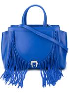 Paula Cademartori Bea Tote, Women's, Blue, Calf Leather