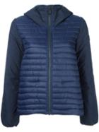 Save The Duck Hooded Puffer Jacket, Women's, Size: 1, Blue, Nylon/polyester